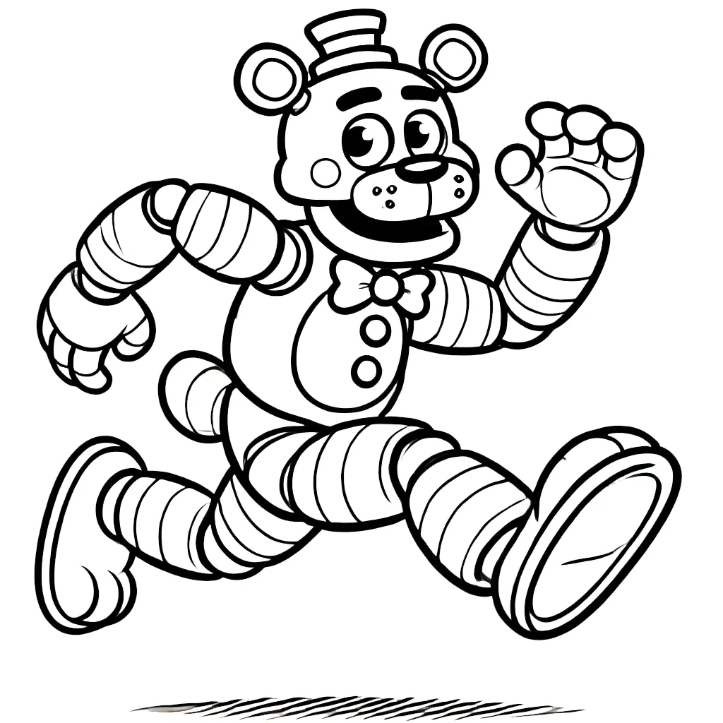 coloriage Freddy pour enfants à télécharger