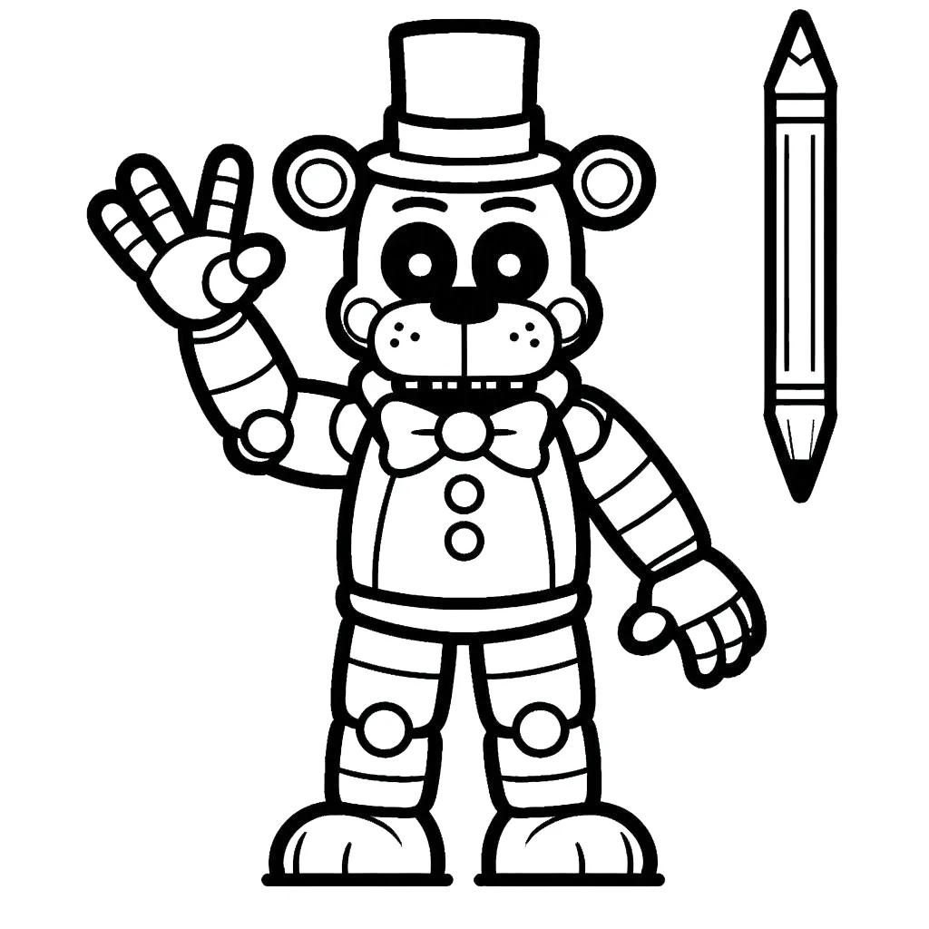 imprimer coloriage Freddy gratuit