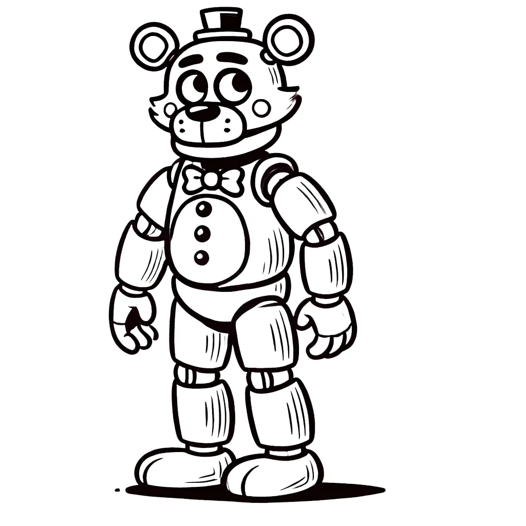 coloriage Freddy a colorier en ligne gratuitement