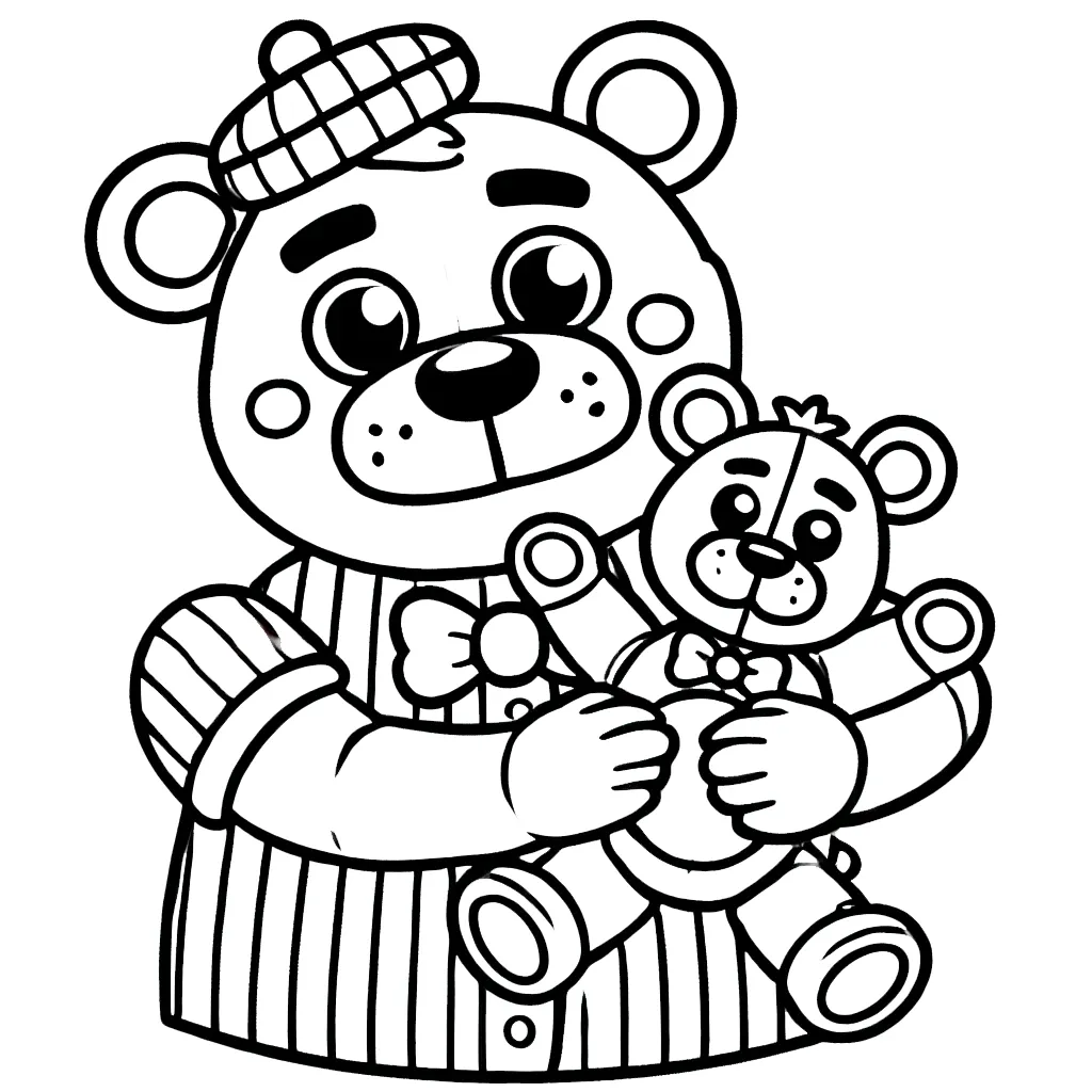 coloriage Freddy pour enfant