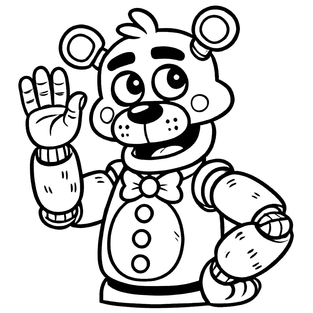 coloriage Freddy a imprimer 1