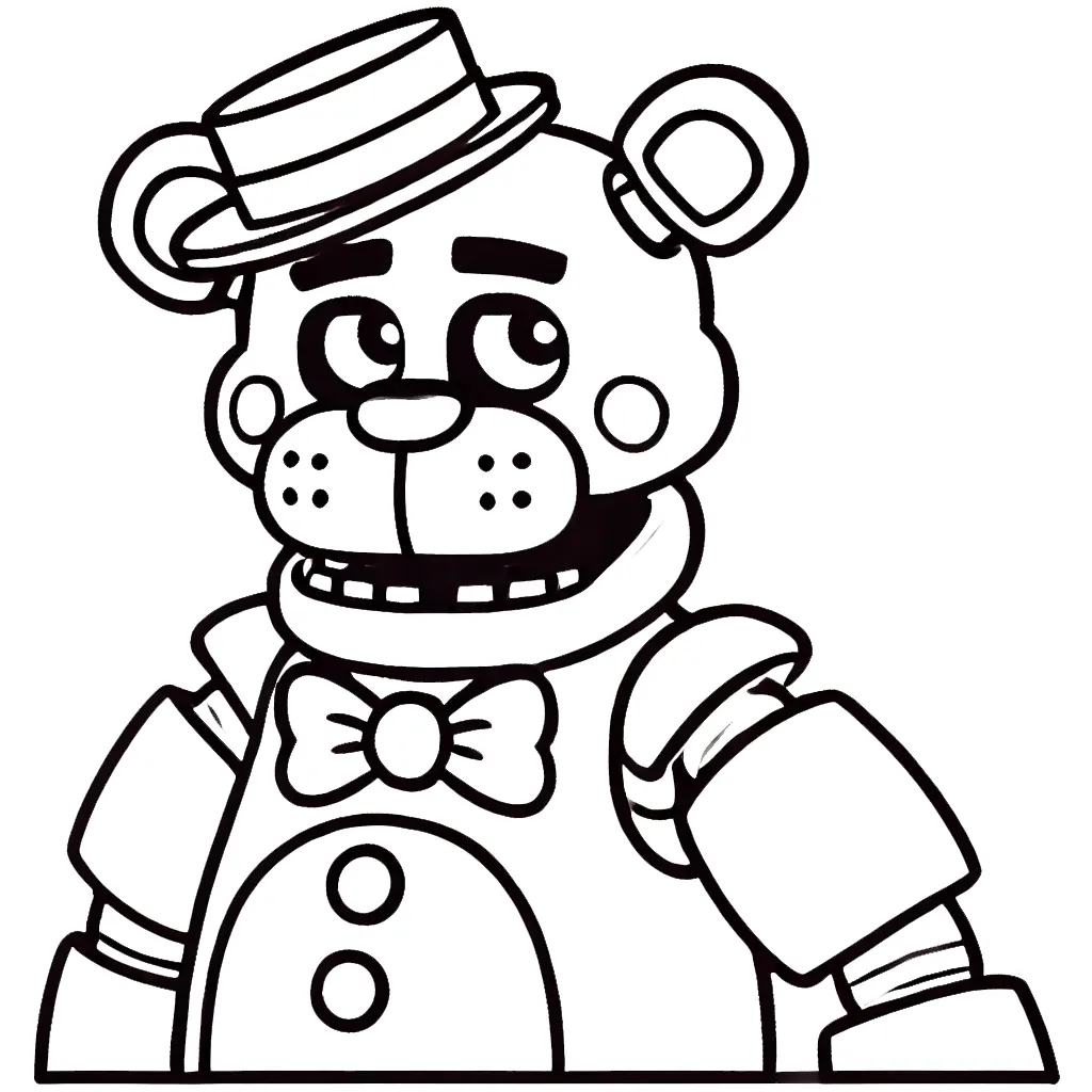 coloriage Freddy à imprimer pdf gratuit