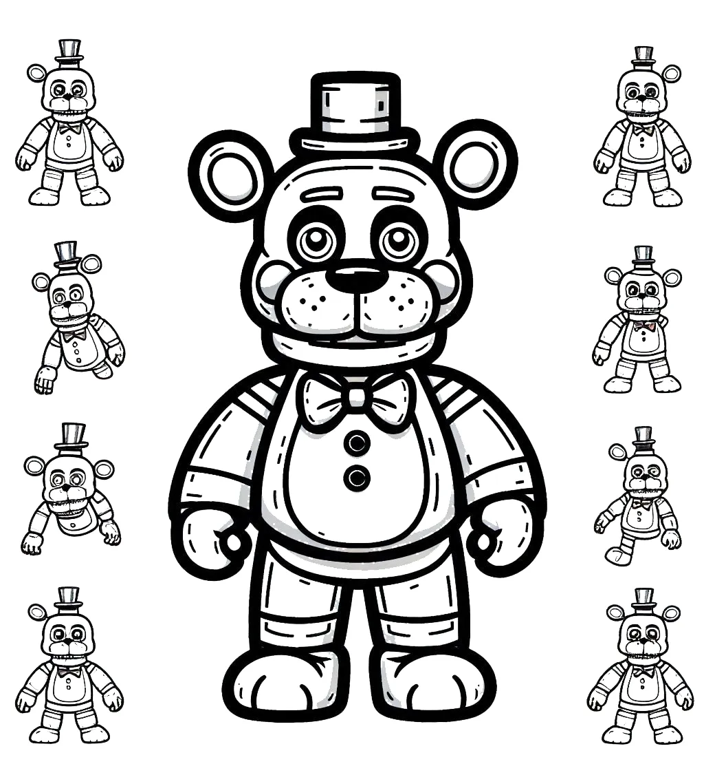 télécharger coloriage Freddy gratuit