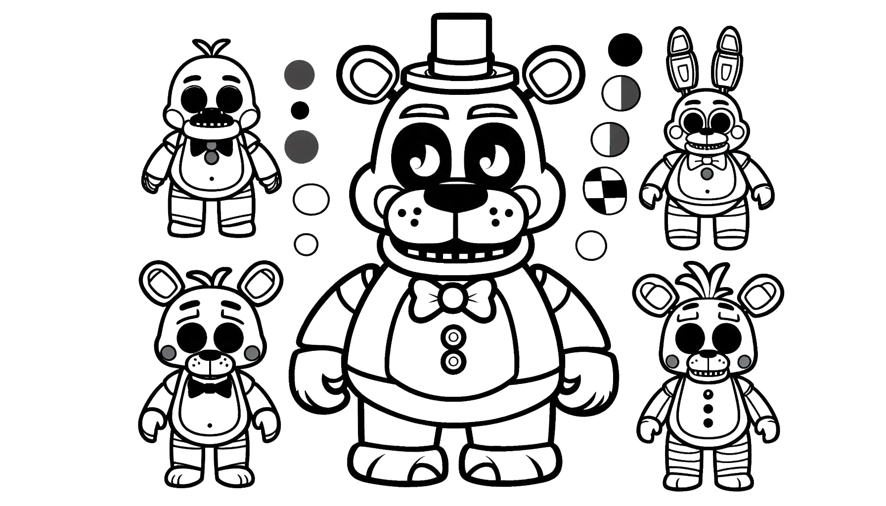 coloriage Freddy a imprimer gratuit