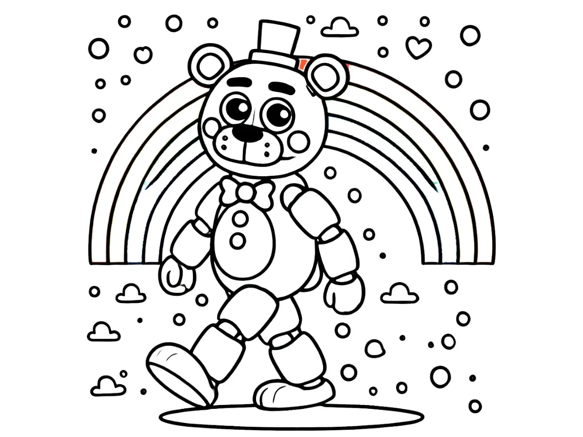 coloriage Freddy à imprimer gratuitement pdf