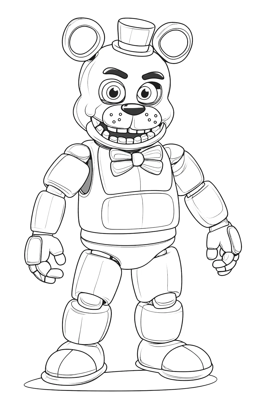 coloriage Freddy à imprimer pdf gratuit 2