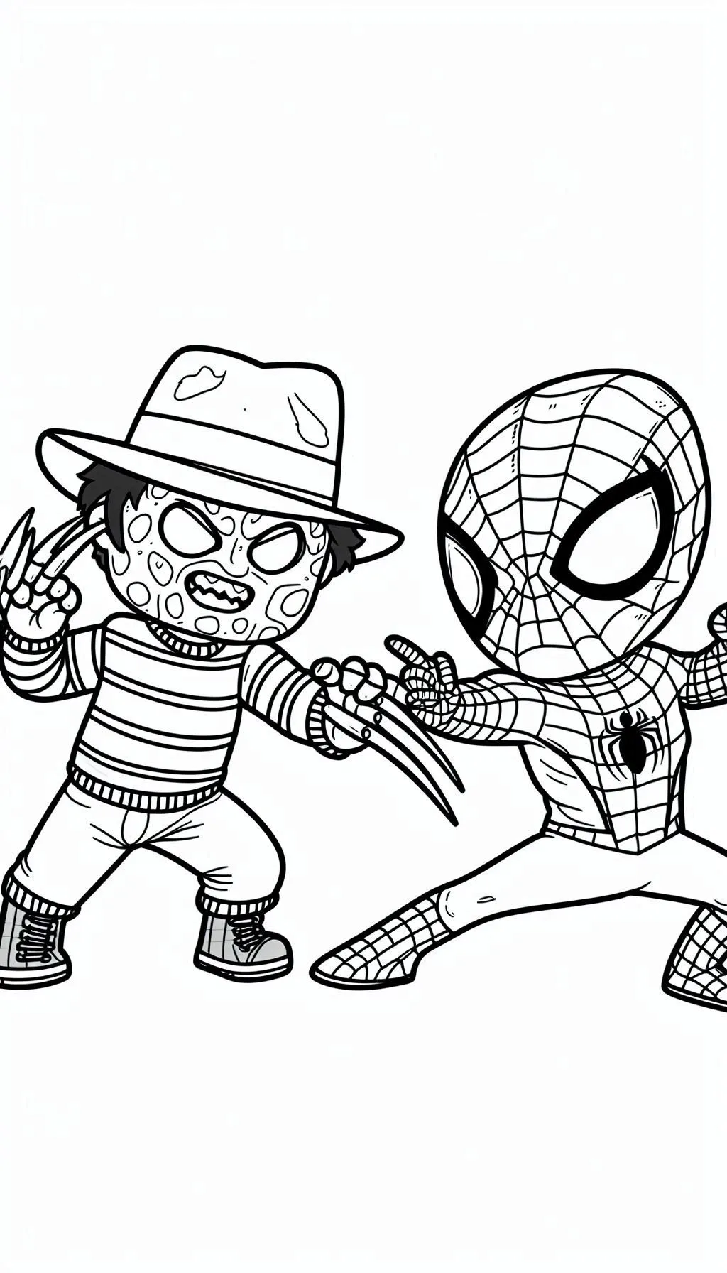 coloriage Freddy Krueger et decoupage a imprimer gratuit 1