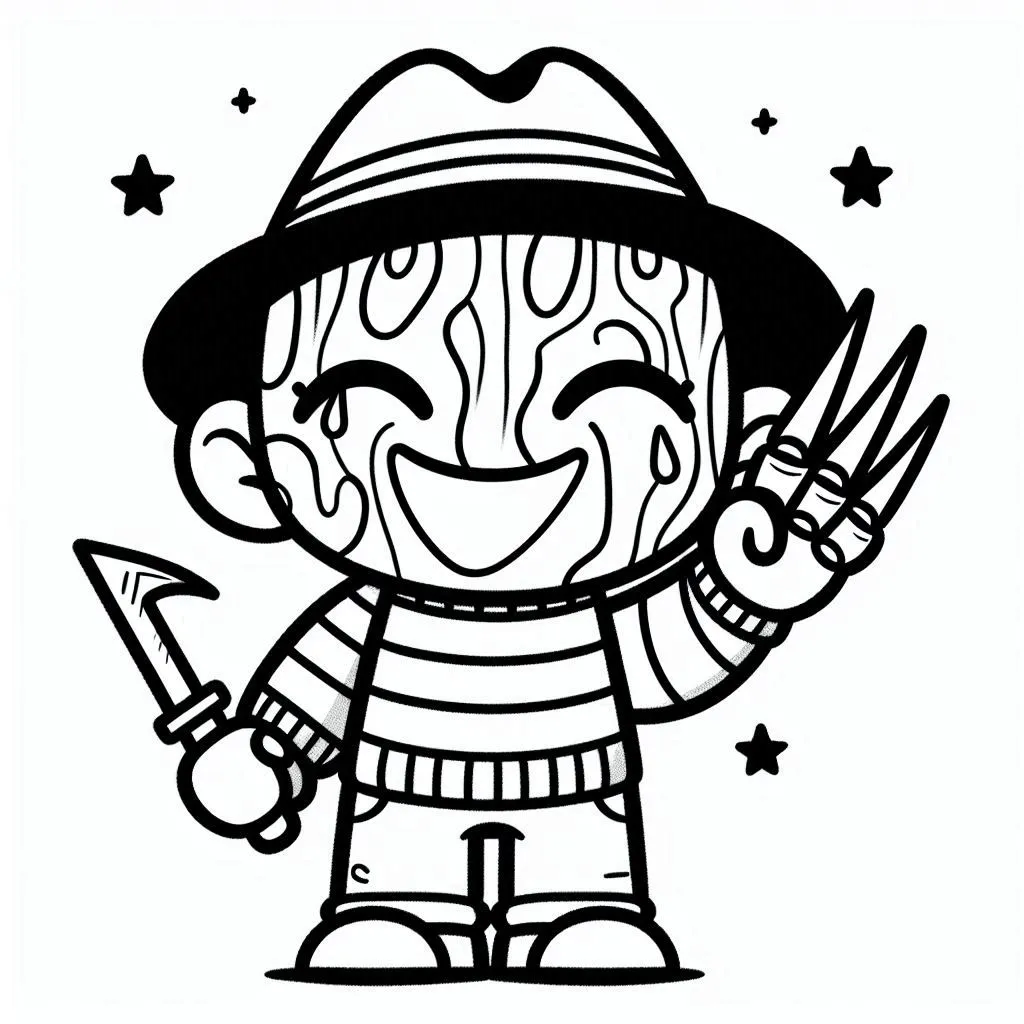 coloriage Freddy Krueger a imprimer 1