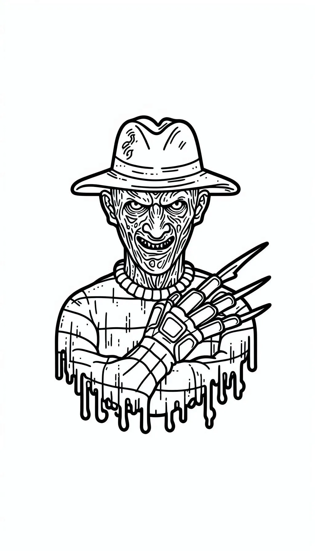 coloriage Freddy Krueger a imprimer gratuitement