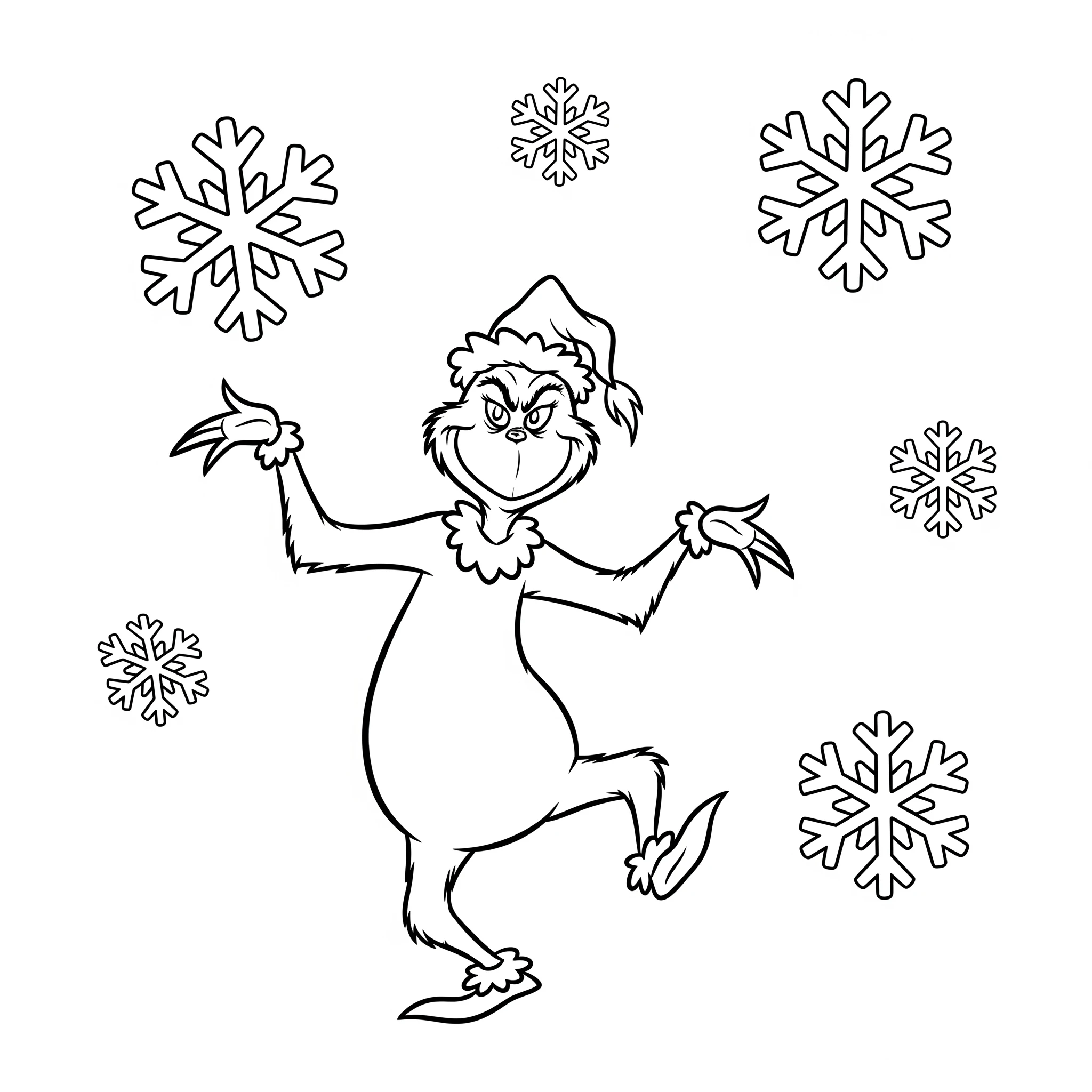 coloriage Grinch a telecharger