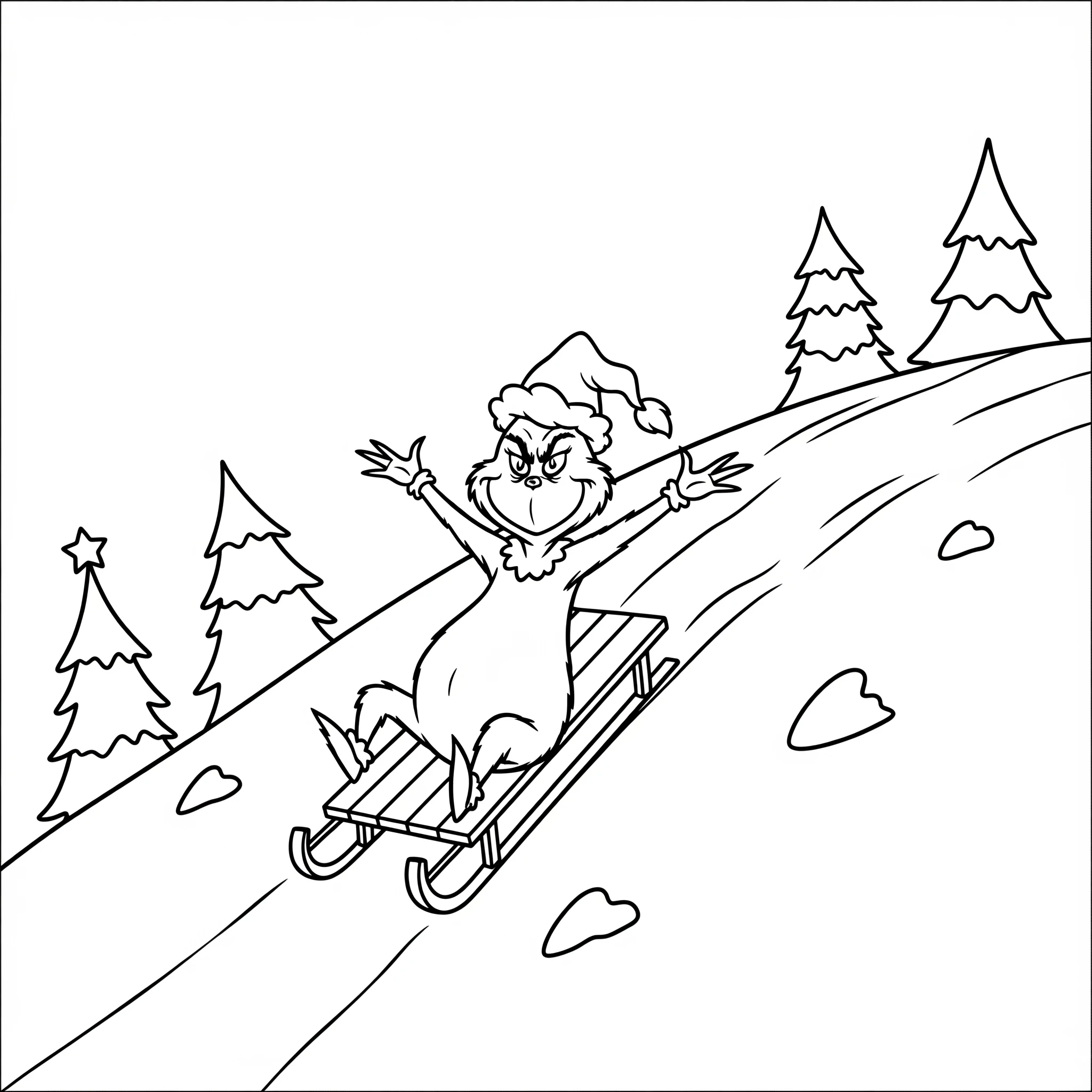 coloriage Grinch pour enfants