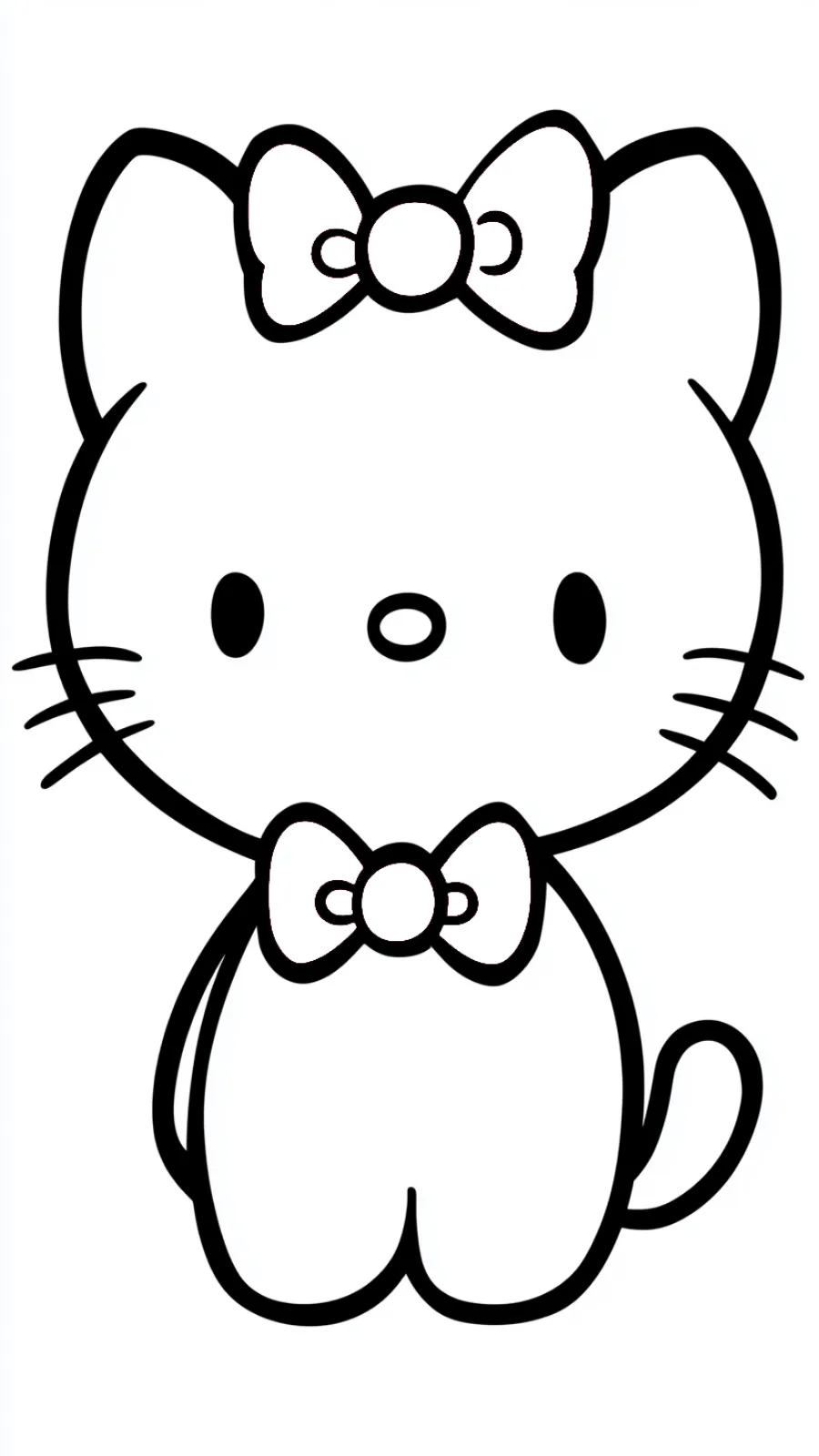 coloriage Hello Kitty à imprimer gratuitement pdf