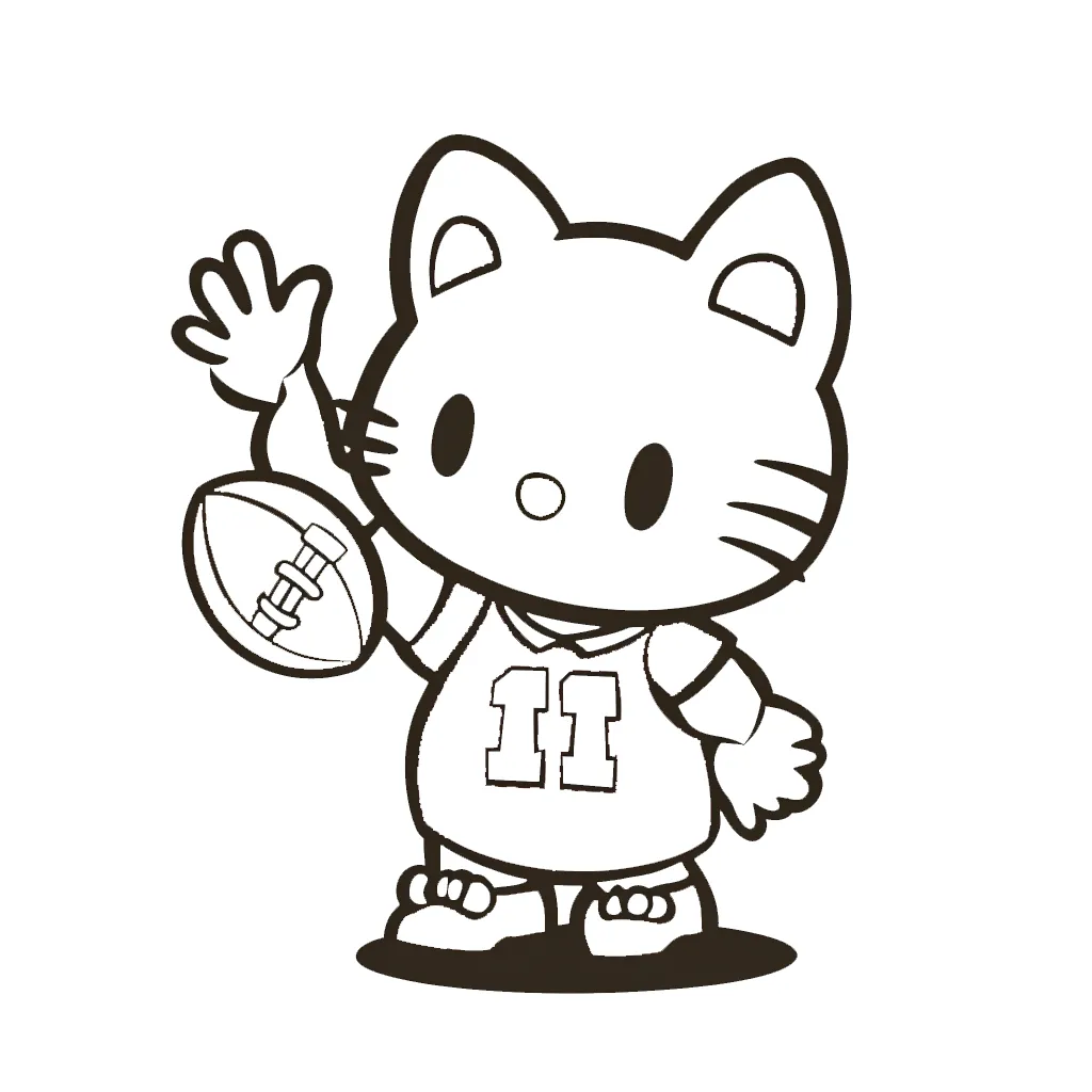 coloriage Hello Kitty pour enfant gratuit