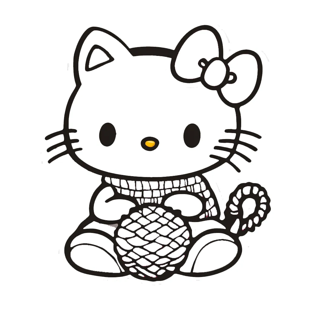 coloriage Hello Kitty à imprimer gratuitement