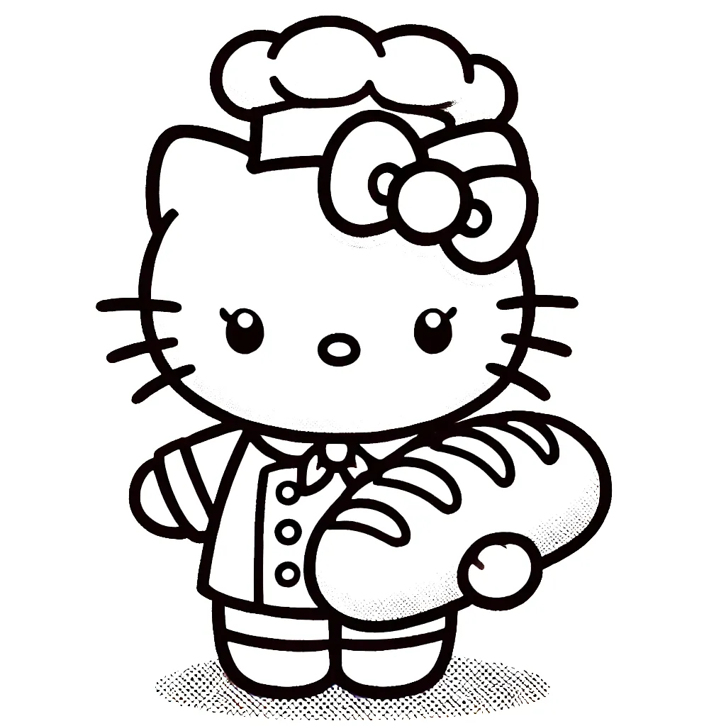 coloriage Hello Kitty à imprimer pour enfants