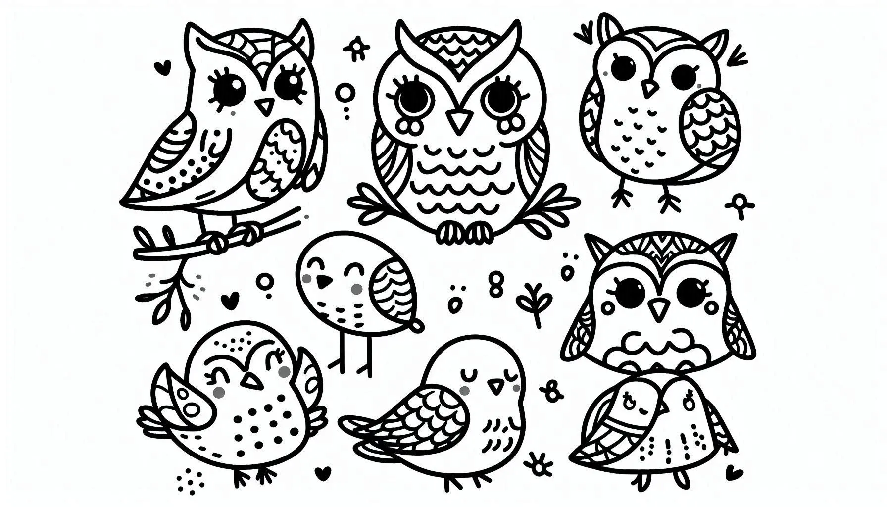 coloriage Hibou pour enfant de 5 ans