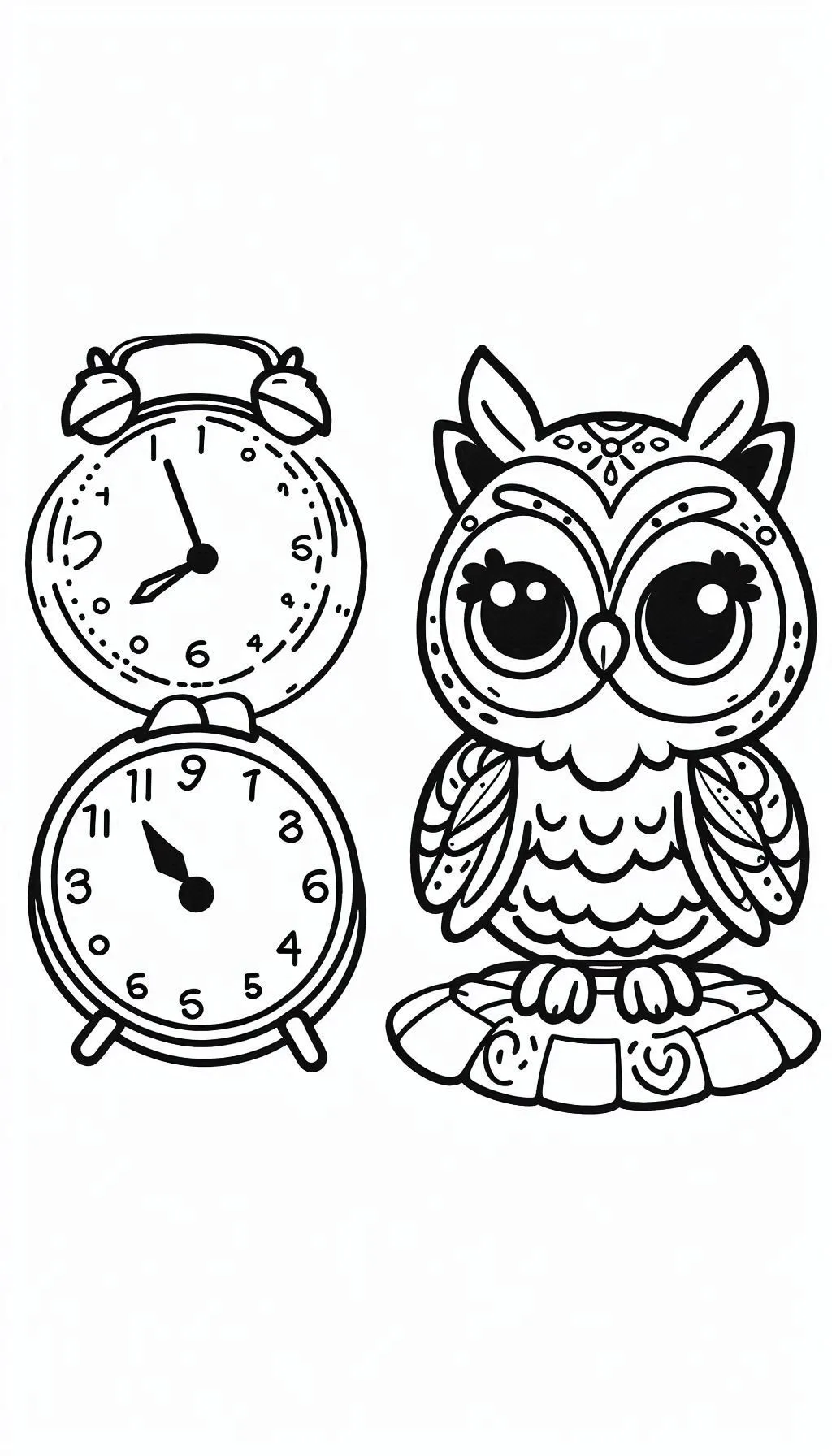 coloriage Hibou à imprimer pour enfant de 12 ans