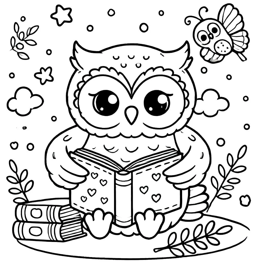 coloriage Hibou a dessiner en ligne