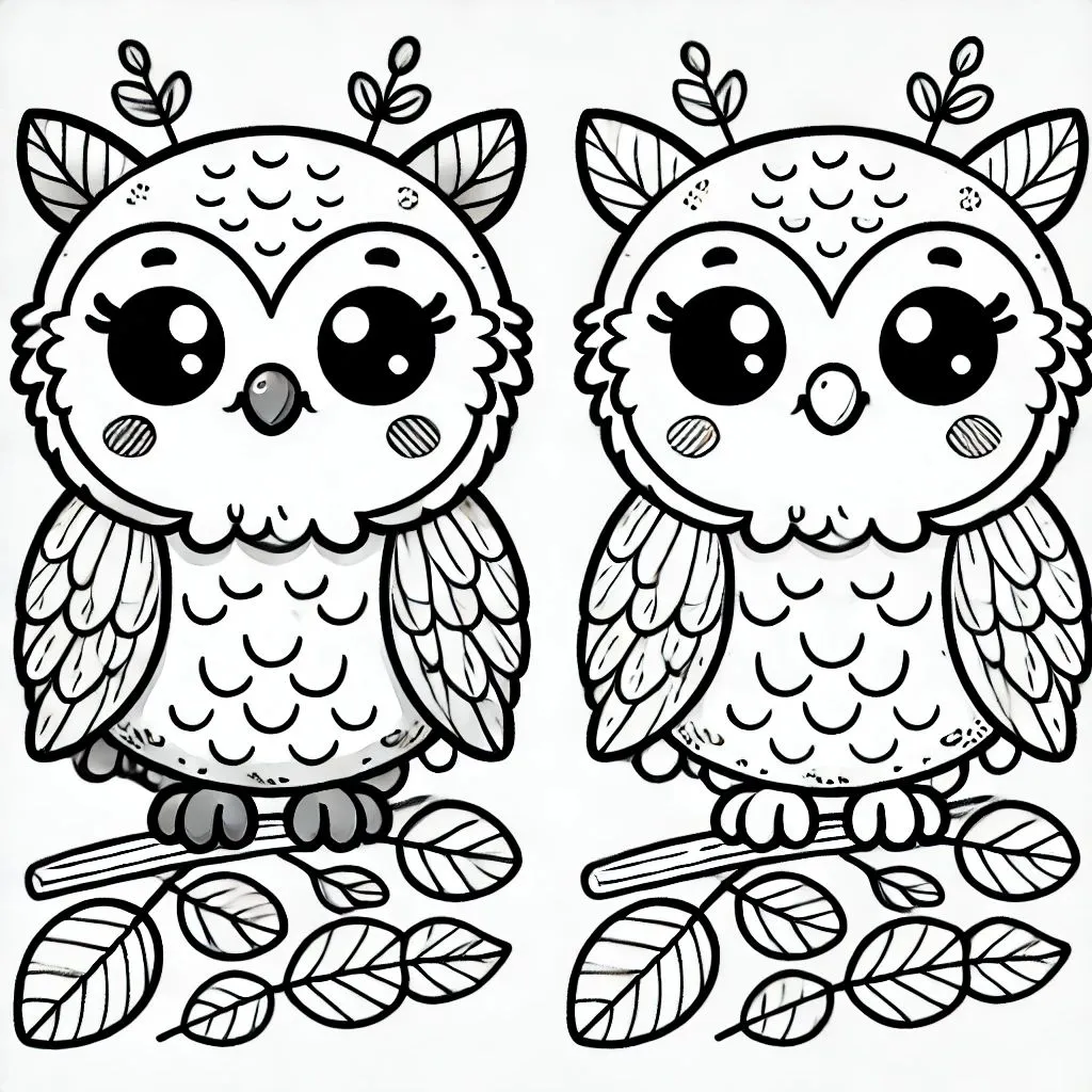 coloriage Hibou pour enfant de 10 ans 1