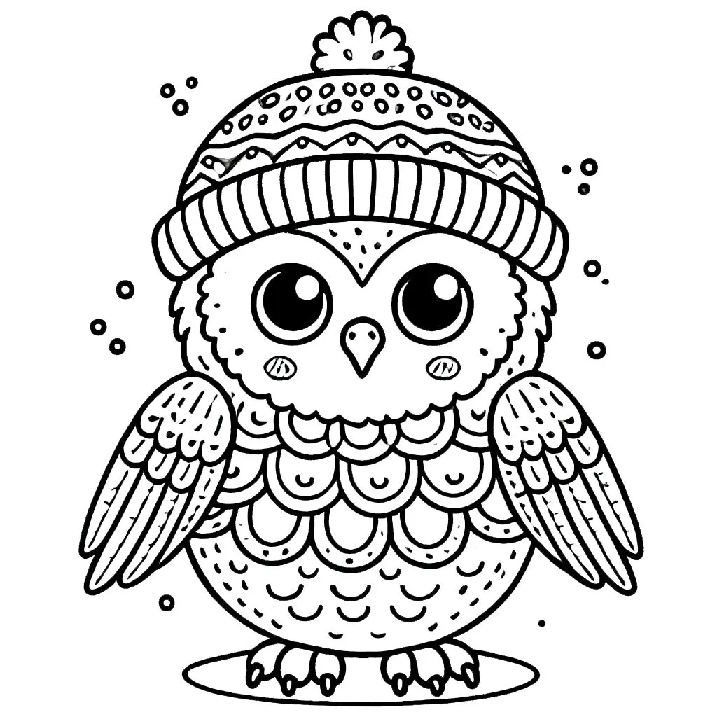 34+ Coloriage Hibou à Imprimer: La Nuit Prend Vie en Couleurs