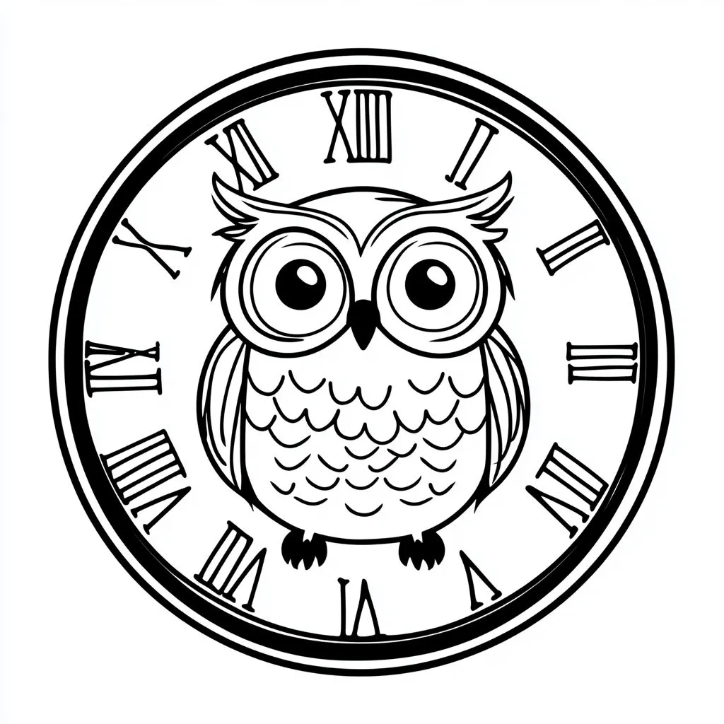 coloriage Hibou a telecharger