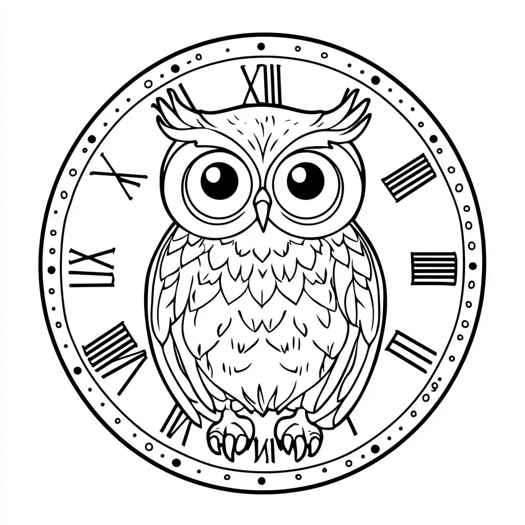 coloriage Hibou à imprimer pdf