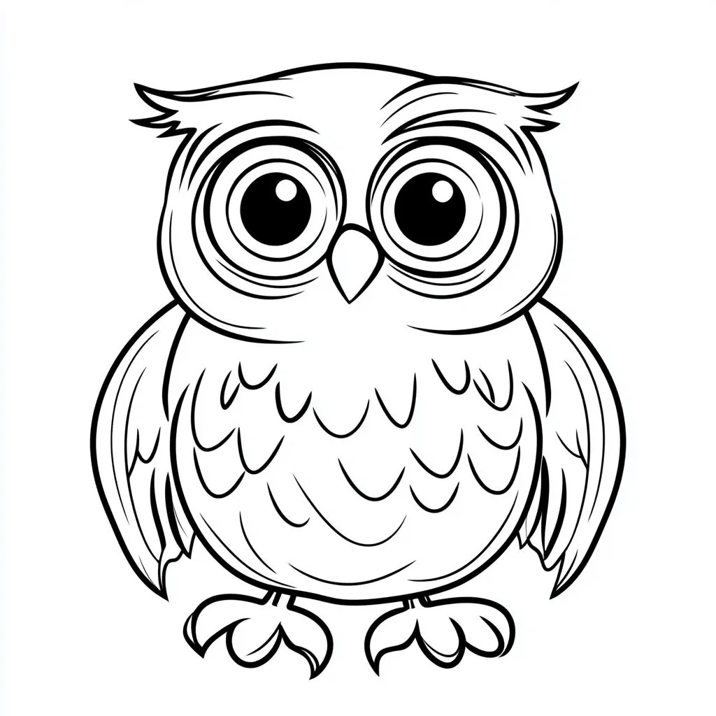 34+ Coloriage Hibou à Imprimer: La Nuit Prend Vie en Couleurs