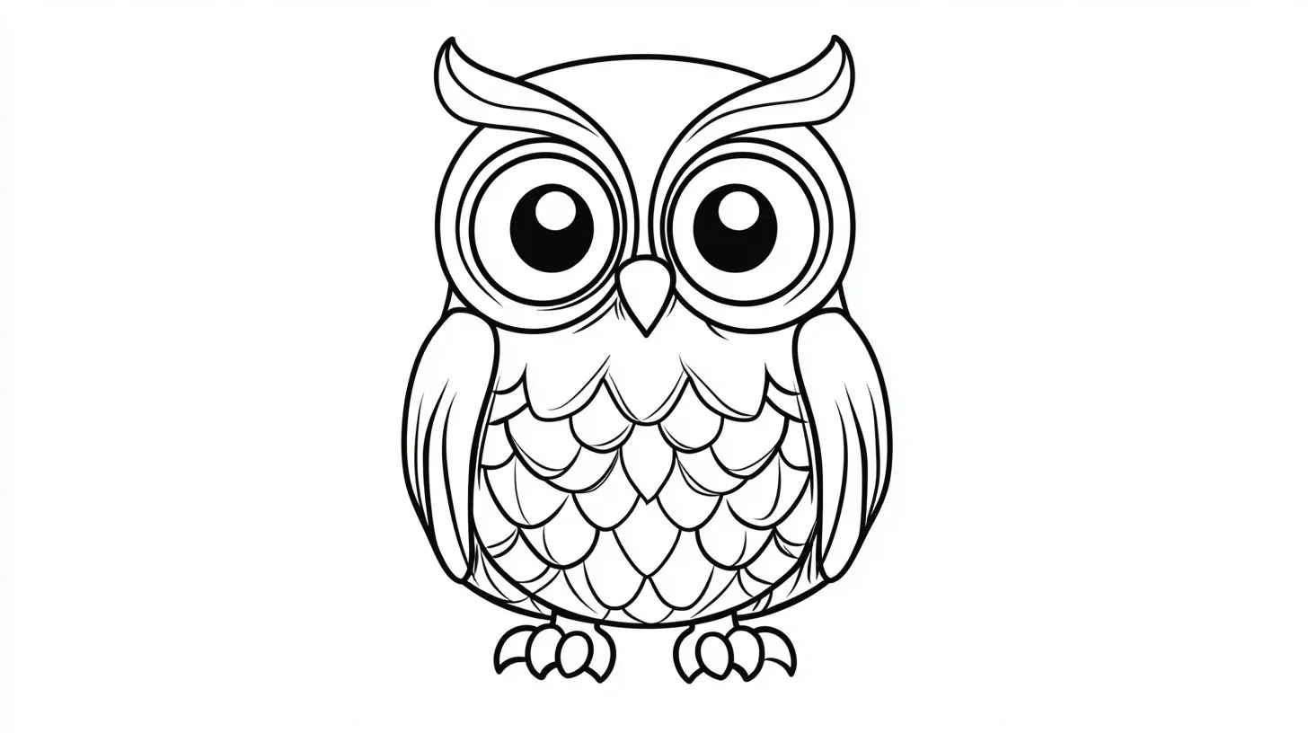 coloriage Hibou à imprimer pour enfants