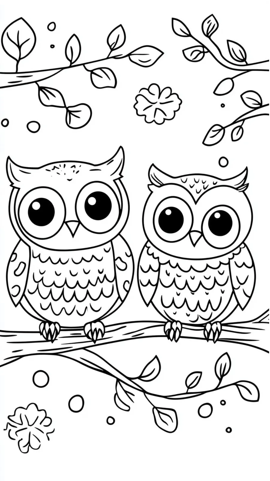 coloriage Hibou pour enfant a imprimer gratuit