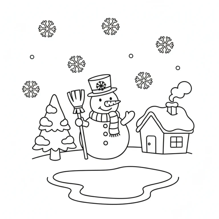 Coloriage Hiver