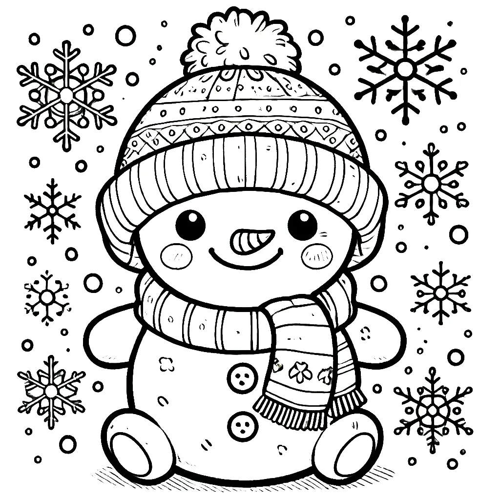 coloriage Hiver gratuit à imprimer