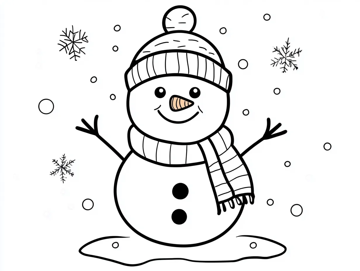 coloriage Hiver à imprimer pdf