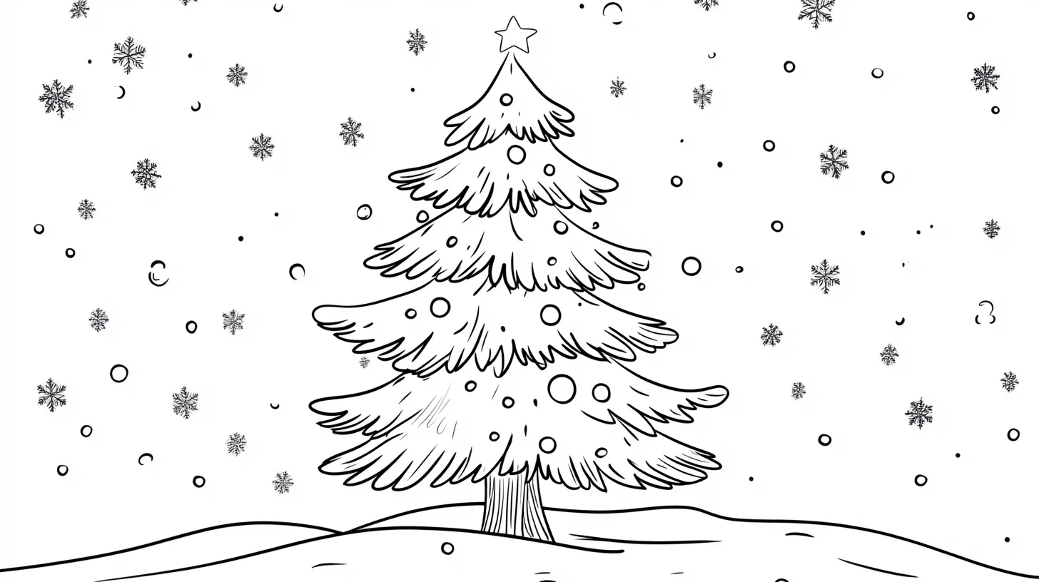 coloriage Hiver pour enfant de 4 ans 1