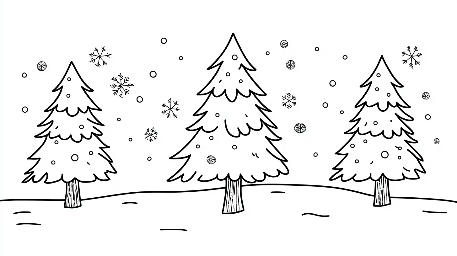 coloriage Hiver à imprimer pour enfant de 6 ans 1