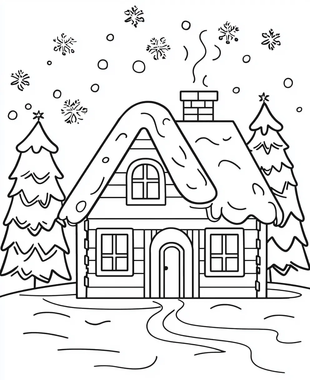 coloriage Hiver gratuit