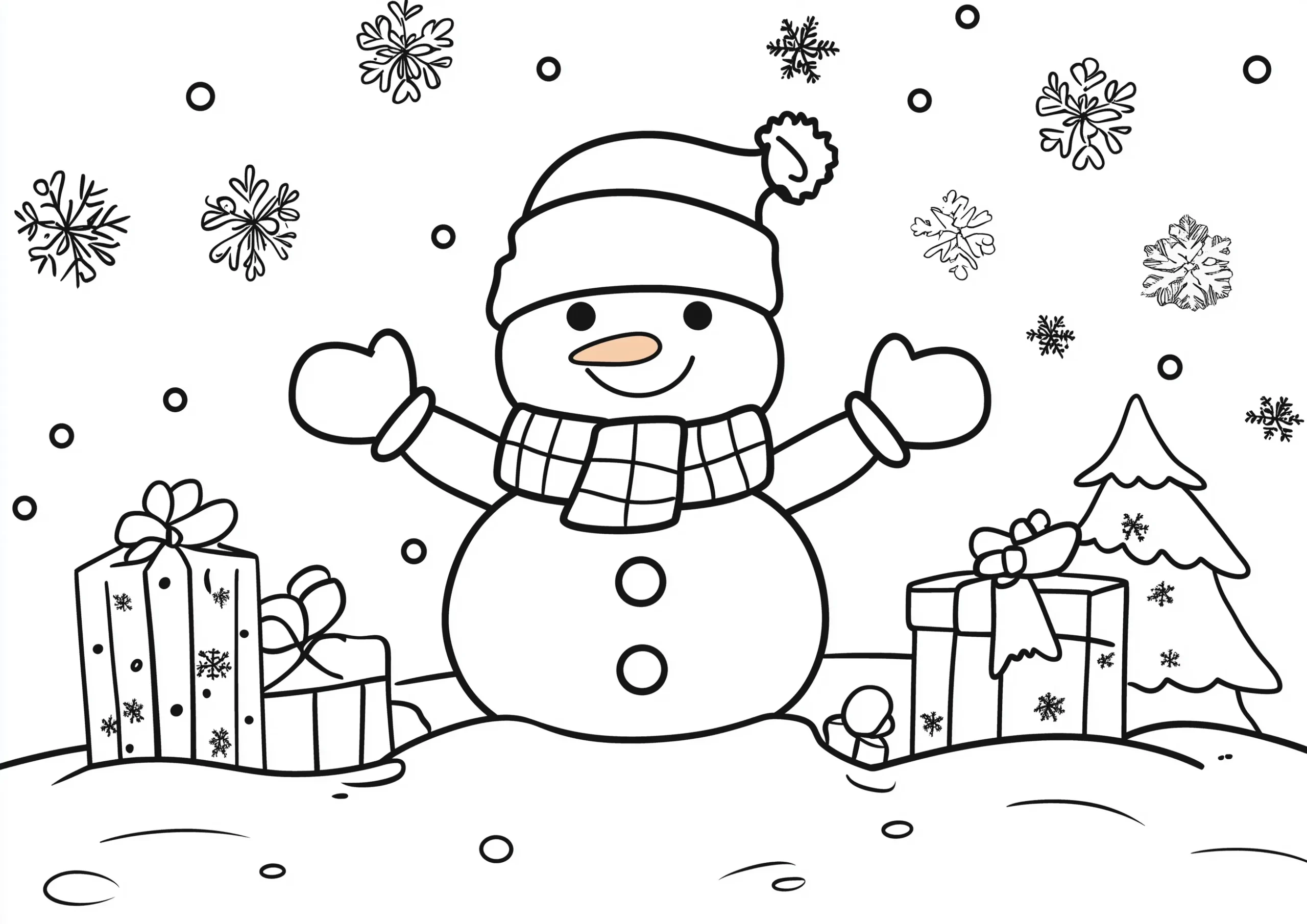 a imprimer coloriage Hiver gratuit