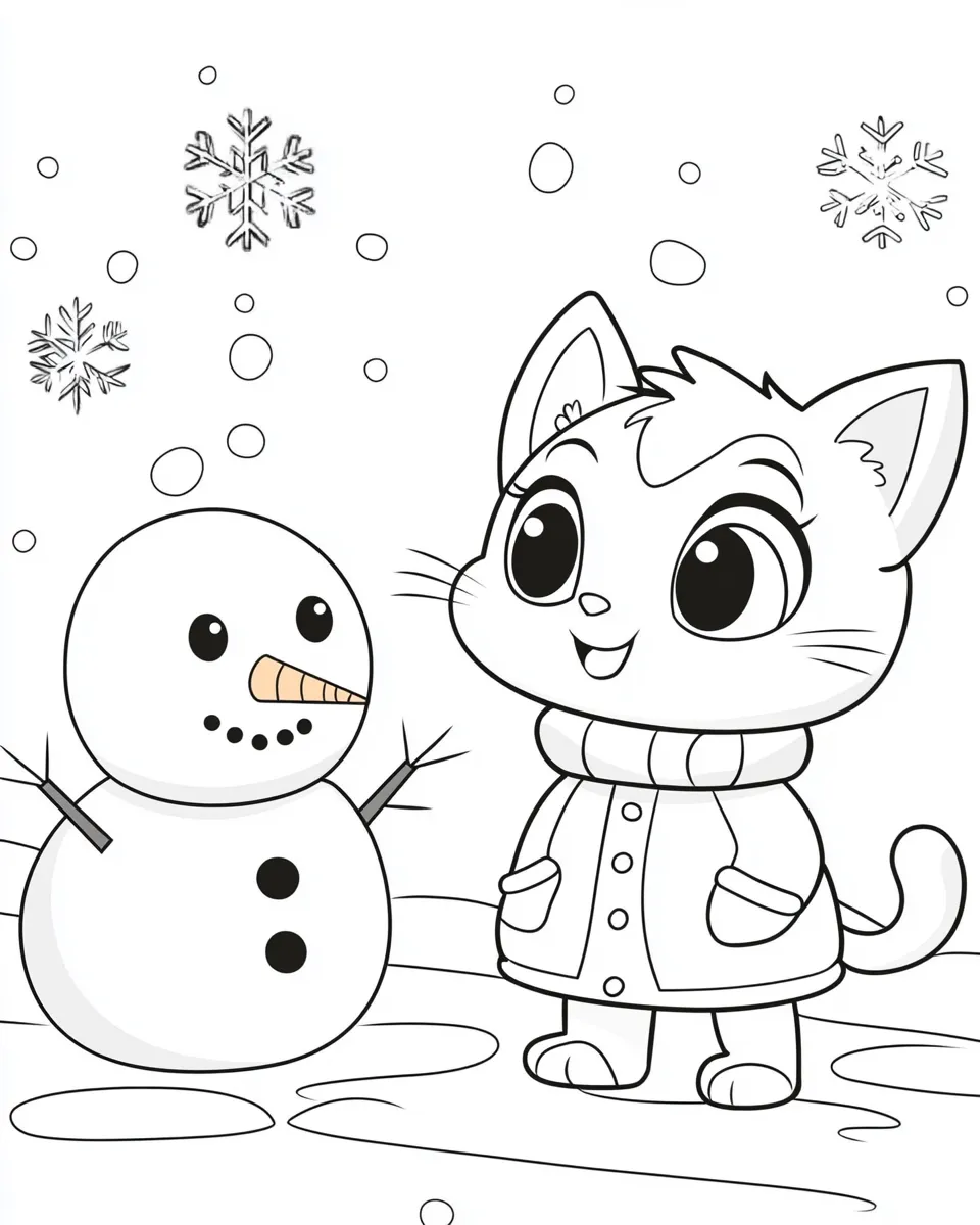 coloriage Hiver à imprimer pour enfants 1