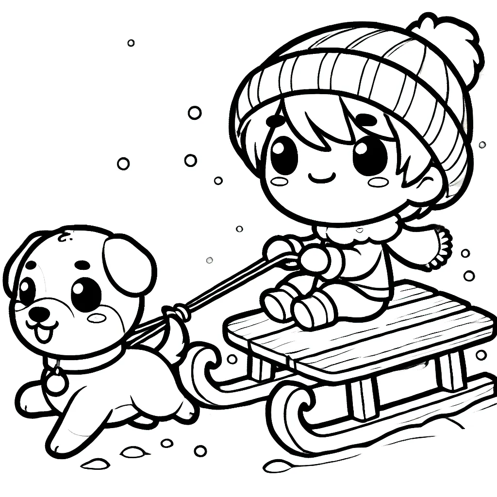 coloriage Hiver pour enfant de 10 ans