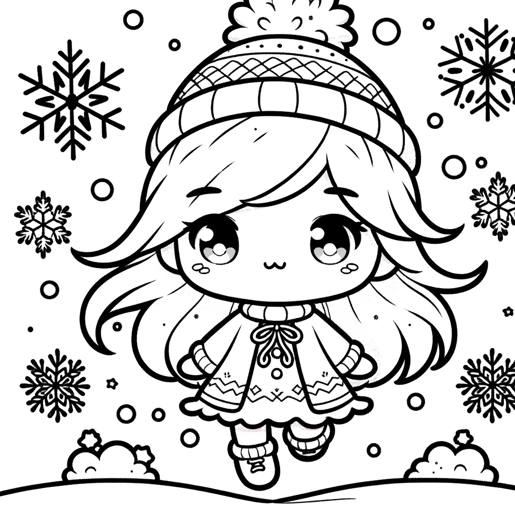 coloriage Hiver pour enfants