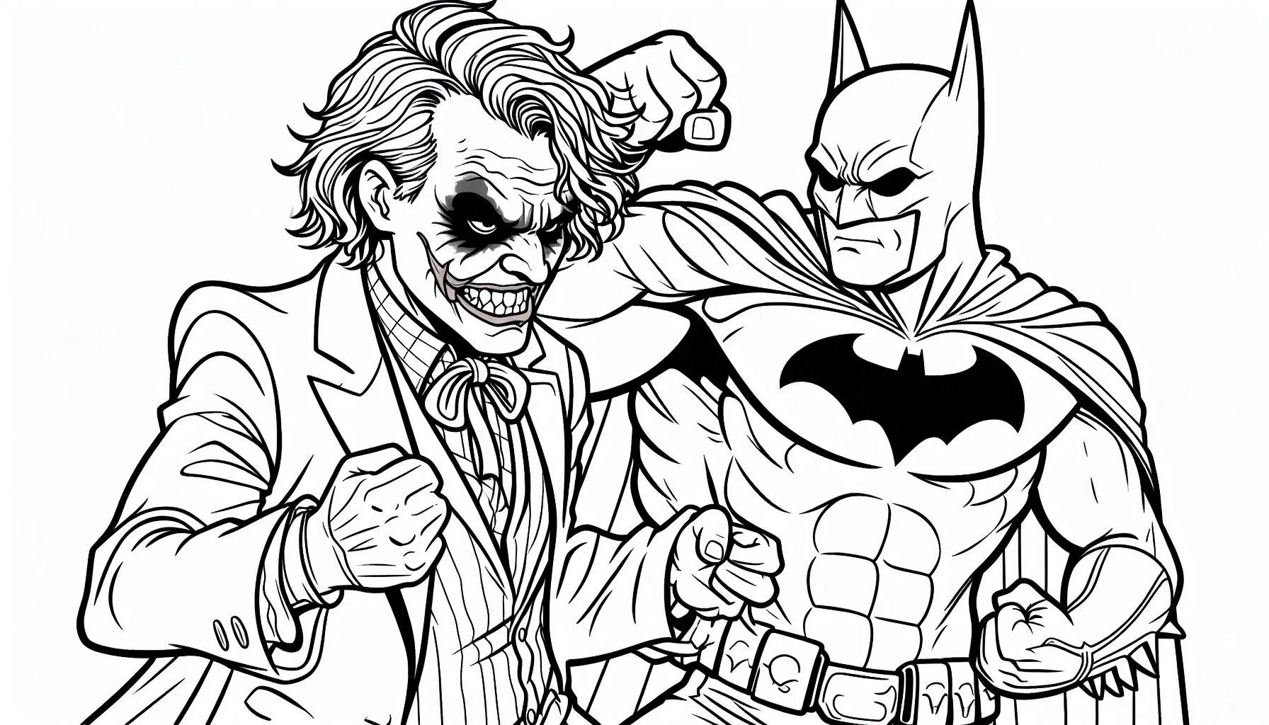 coloriage Joker à imprimer pour enfant de 9 ans 2