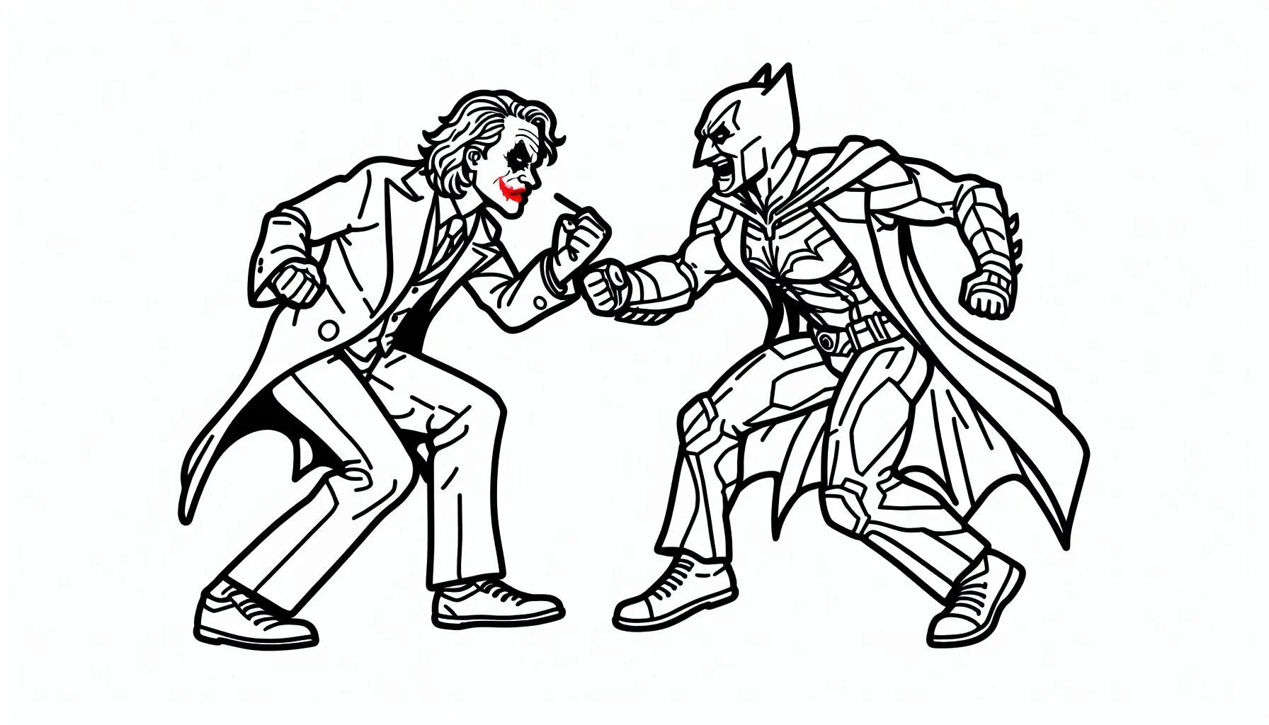 coloriage Joker a colorier en ligne gratuitement 2