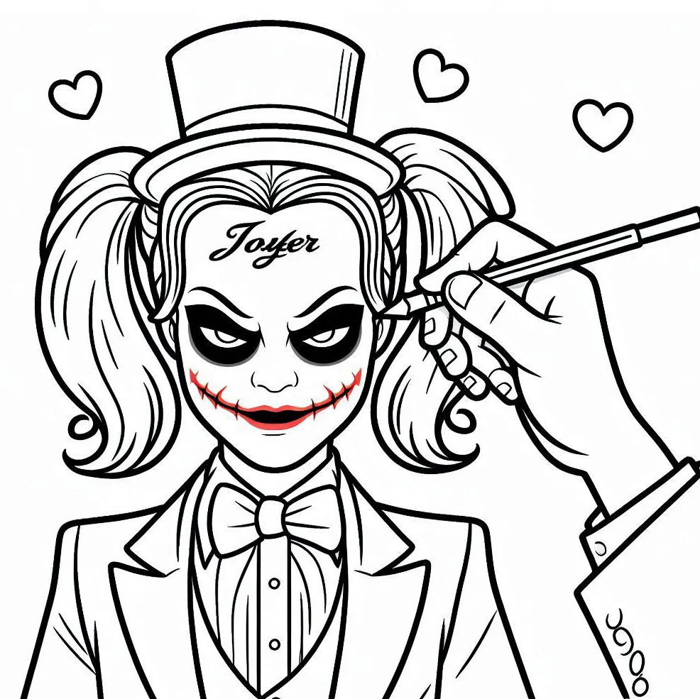 coloriage Joker à imprimer gratuitement