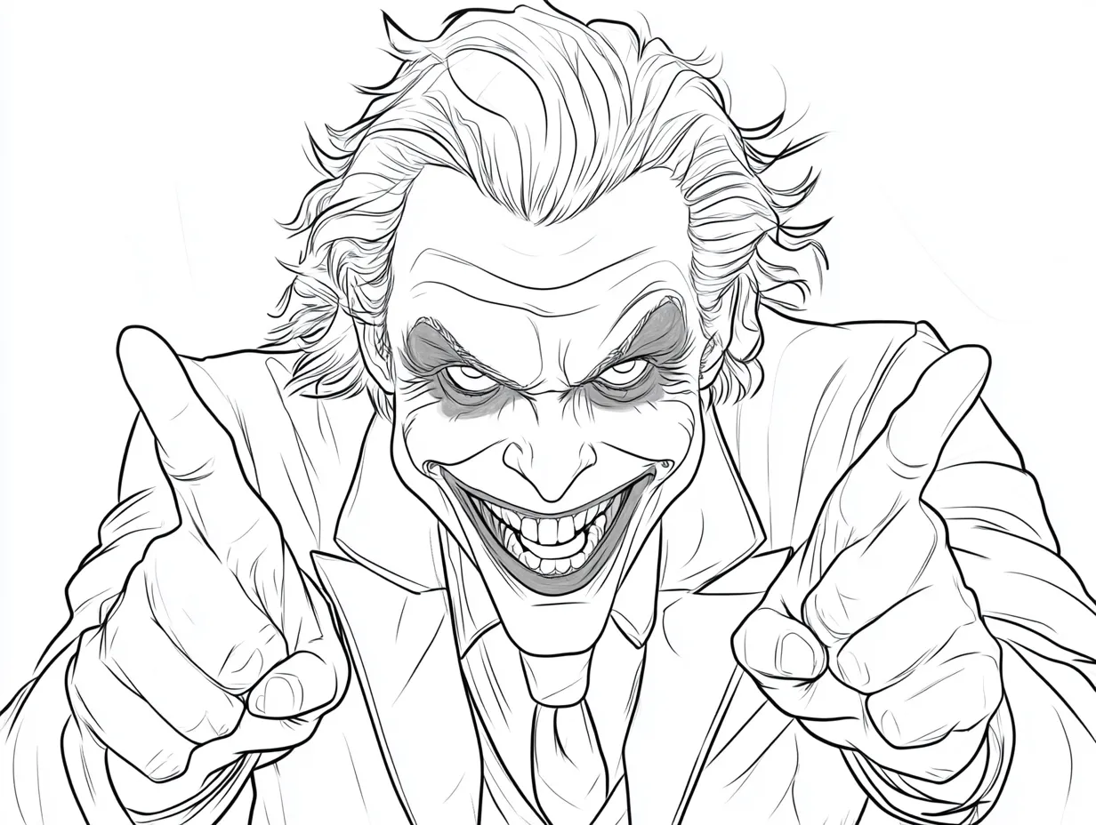 coloriage Joker gratuit pour enfants 1