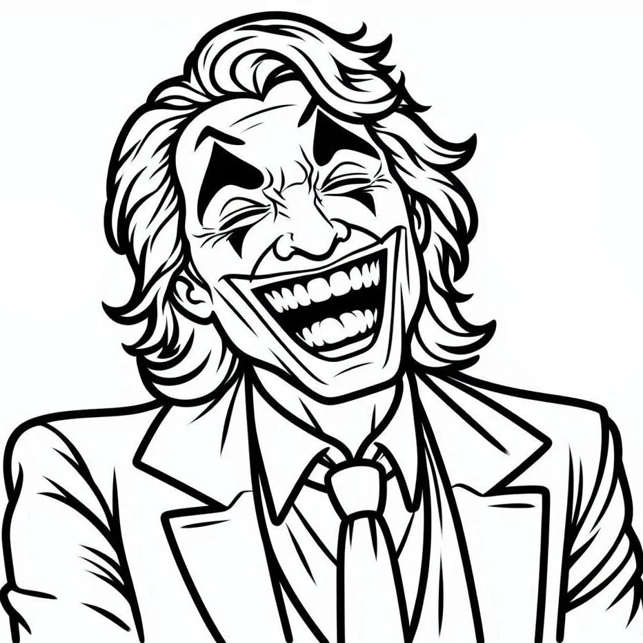 coloriage Joker à imprimer 1