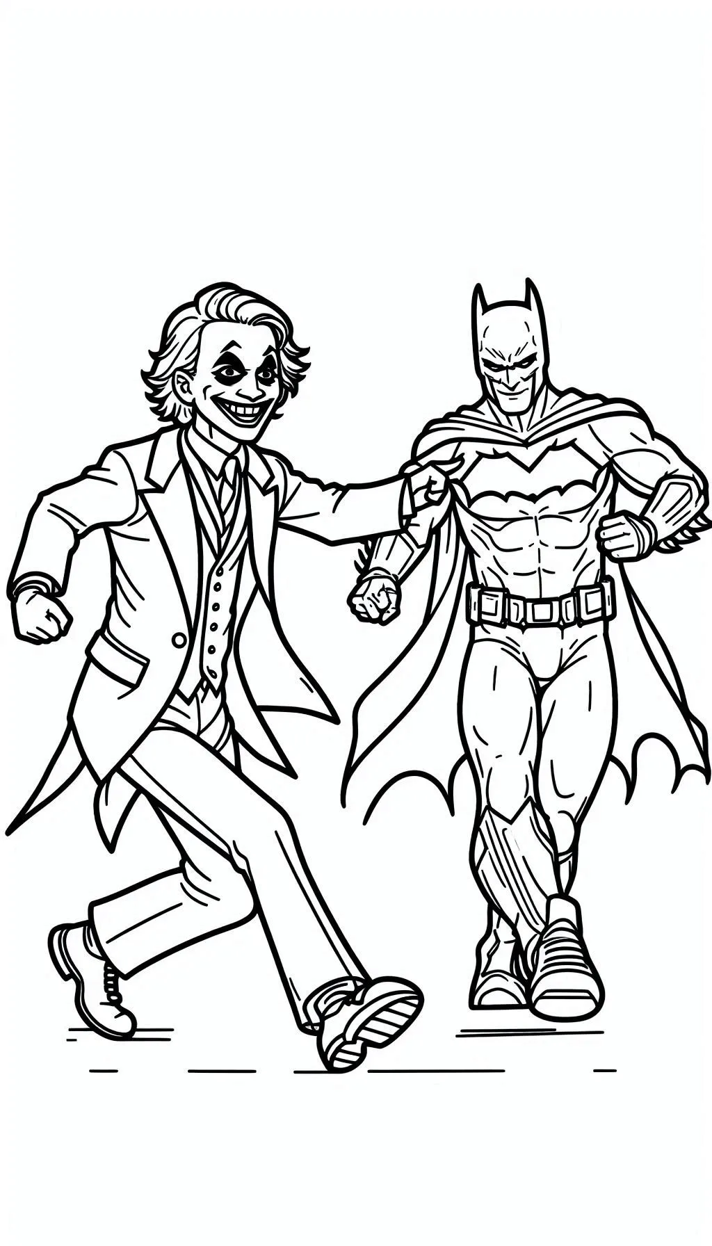 coloriage Joker a imprimer gratuit