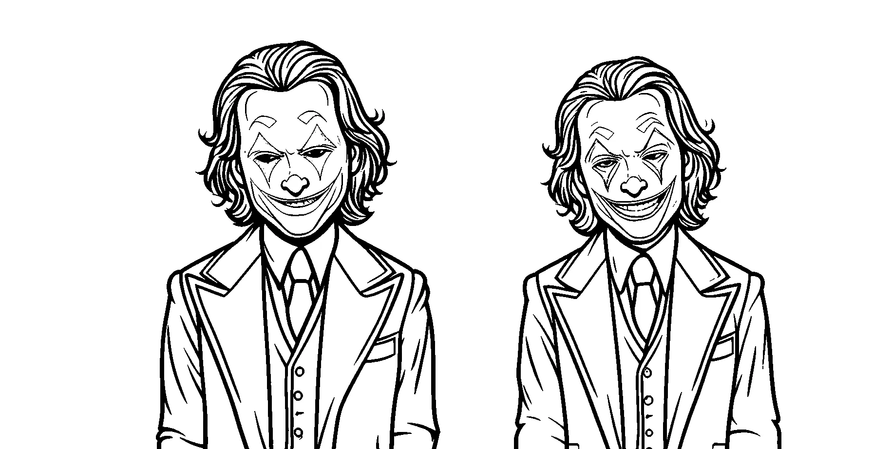 coloriage Joker pour enfant de 2 ans