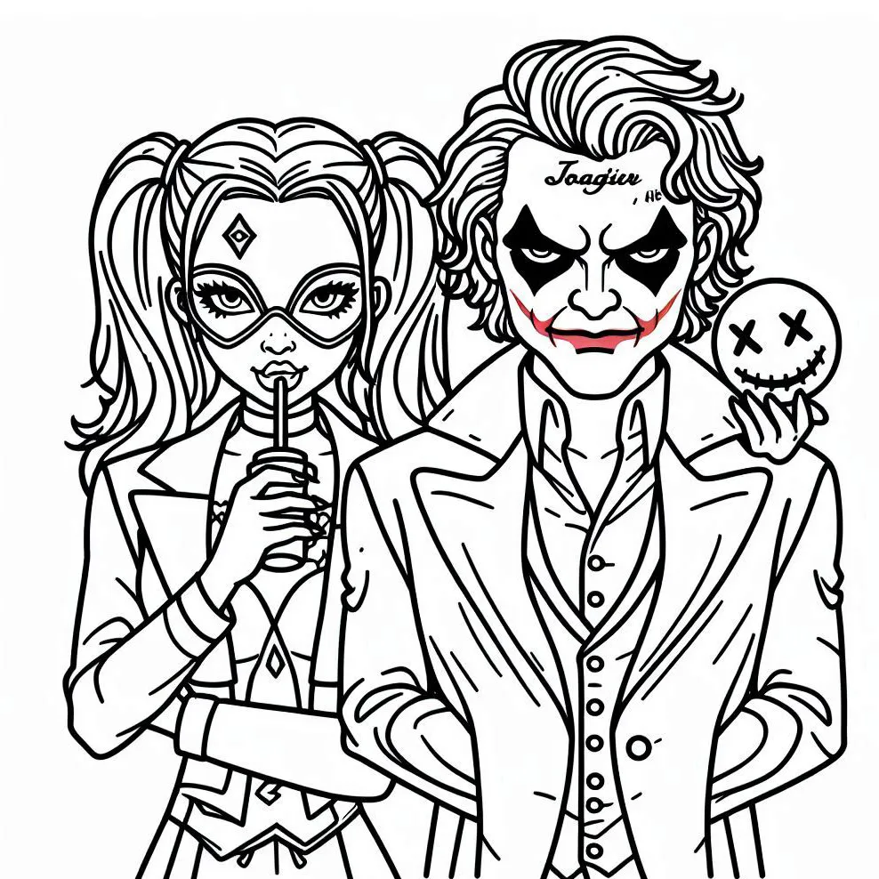 coloriage Joker à imprimer pour enfant de 9 ans 3