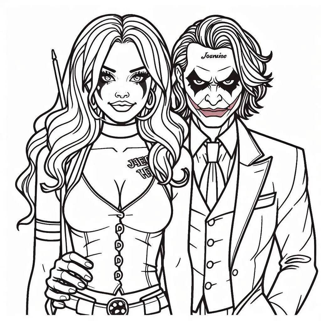 coloriage Joker pour enfant de à imprimer 1