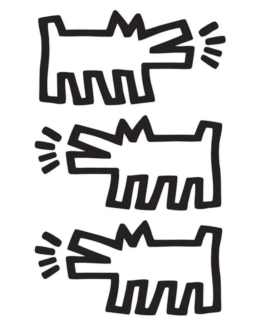 coloriage Keith Haring à imprimer pdf gratuit