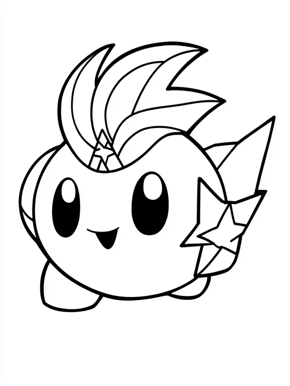 40+ Kirby para colorear Gratis - Color de personajes lindos